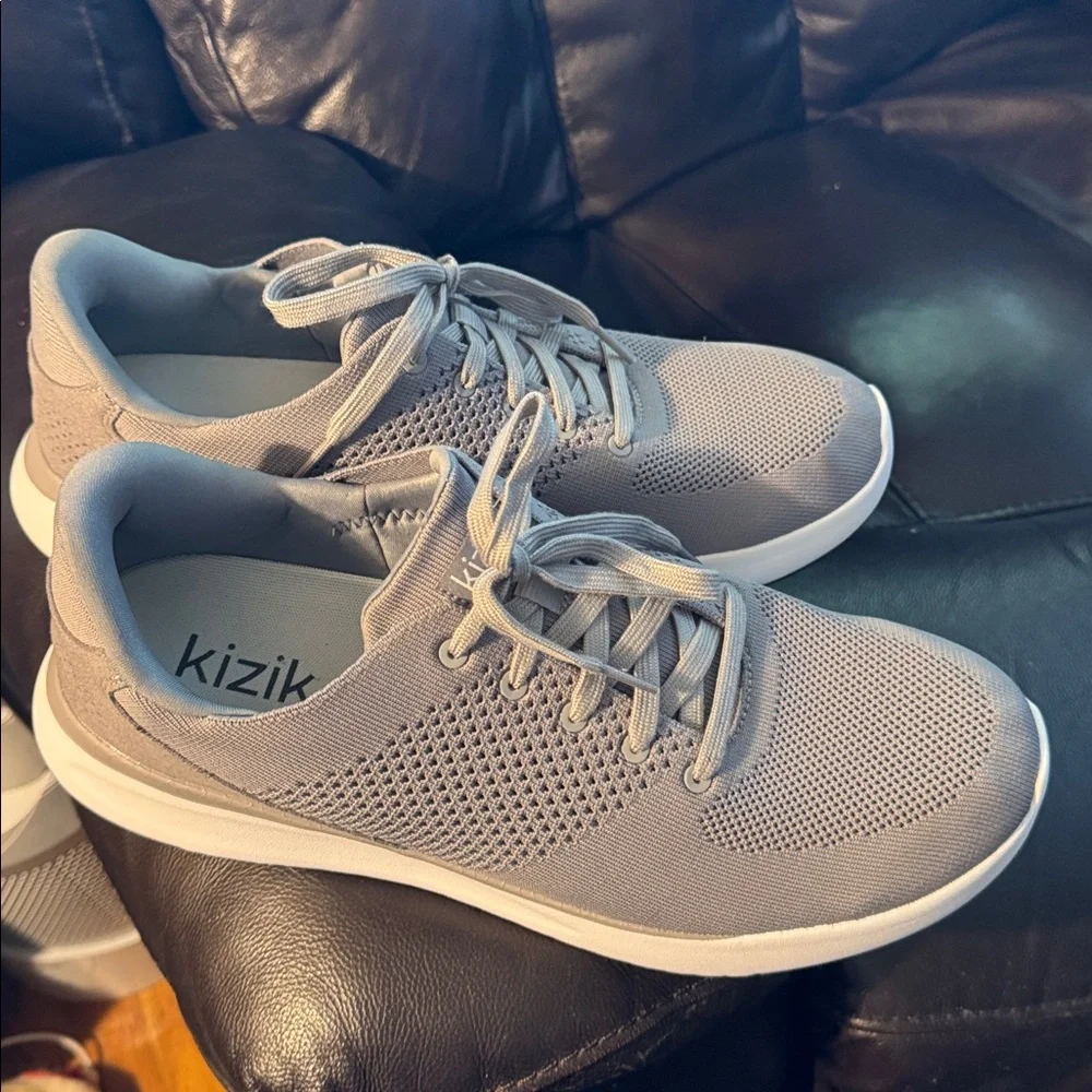 Kizik Lima Hands Free Lace Up Slip On Shoes Sneaker Gray Mens Size 13 - Picture 15 of 16
